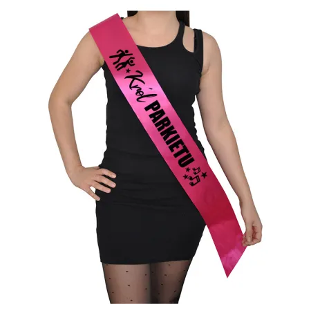 Szarfa FUKSJA Ślub Król Parkietu